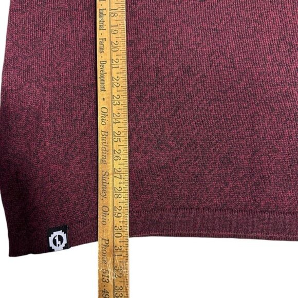 Paka The Cusco Alpaca Wool Sweater Burgundy Red Size Large Handmade in Peru - Picture 12 of 12